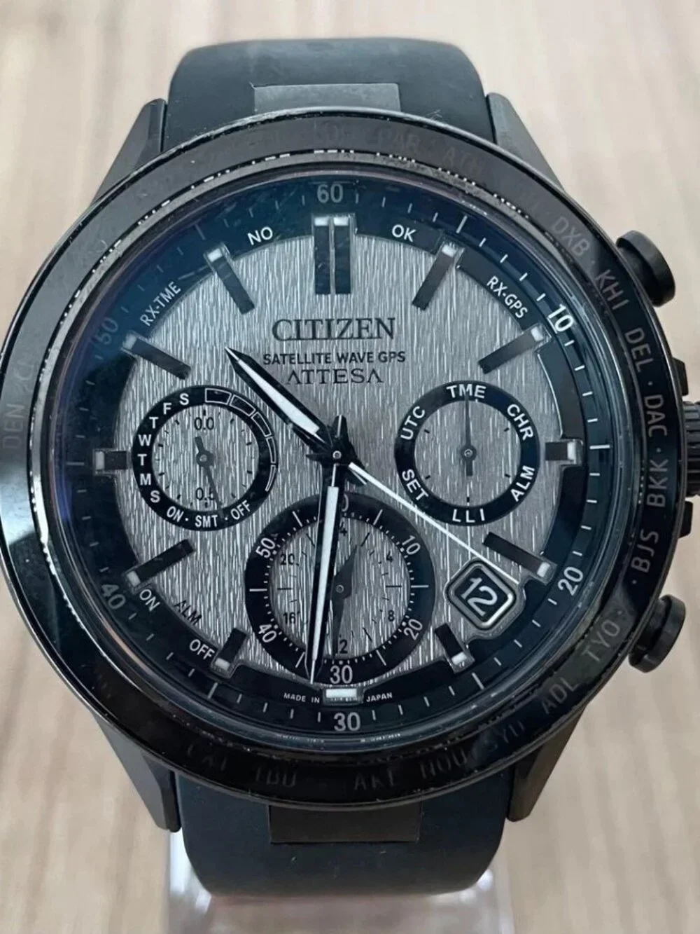 CITIZEN Attesa ACT Line CC4055-14H Eco Drive Solar Powered Radio Men's_966600